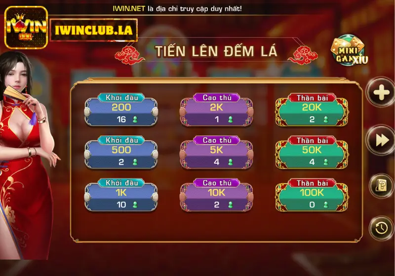 Cùng IWIN CLUB trải nghiệm game bài Tiến Lên Miền Nam Đẳng Cấp 4 Tiến lên miền nam iwin club