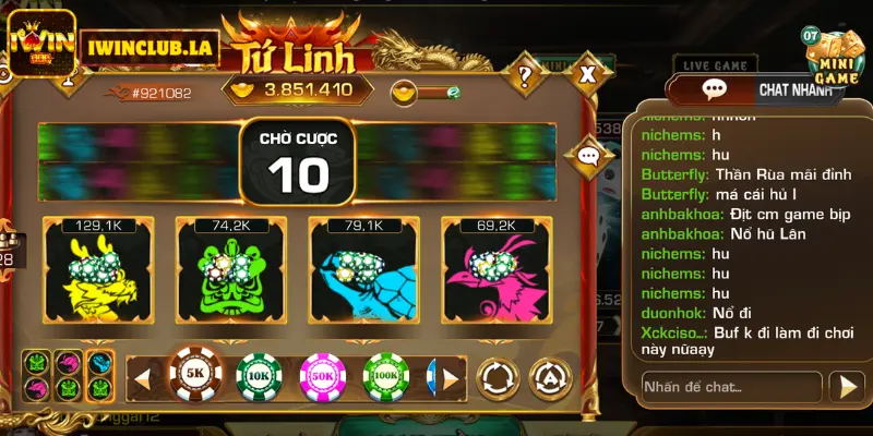 Kho Báu Tứ Linh IWIN CLUB Chơi Nhiều Thắng Nhiều Đủ Chỉ Tiêu 9 Kho Báu Tứ Linh IWIN CLUB