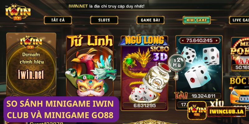 So sánh Minigame IWIN CLUB và Minigame Go88: Điểm khác biệt và sự tương đồng 3 So sánh Minigame IWIN CLUB và Minigame Go88